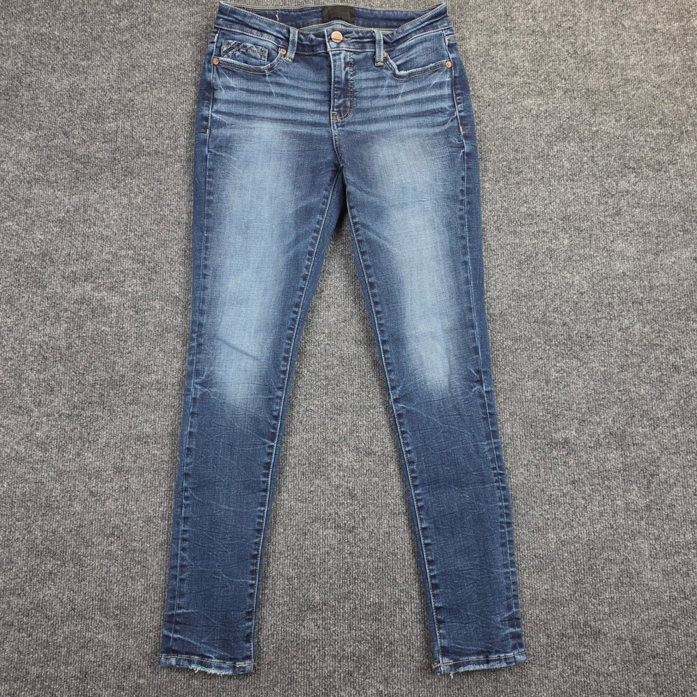 Buckle Black Fit No. 53 Skinny Jeans Women's 27 Dark Wash Stretch Mid Rise Denim